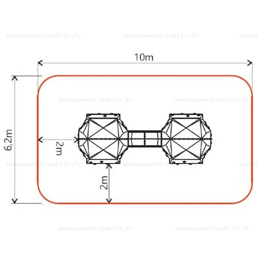 Structure de grimpe pour enfants